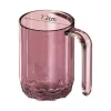 Purple high borosilicate glass cup, heat-resistant and anti-scald household juice water cup 350ml Item Picture